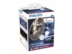 Набор светодиодных лампа Philips H4 Bright White X-treme Ultinon LED 12953BWX2